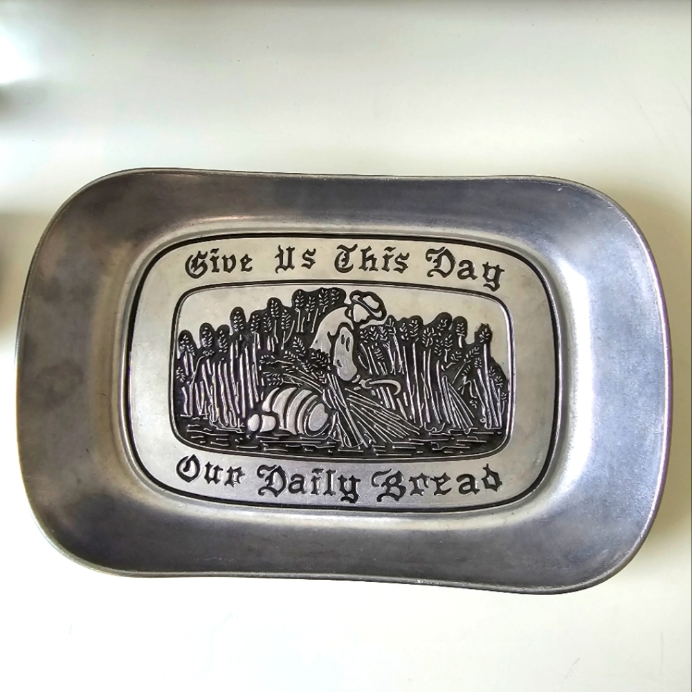 Wilton Armetale "Give Us This Day Our Daily Bread" Bread Tray